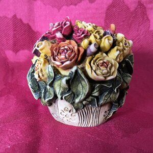 RARE: LORD BYRON'S HARMONY GARDEN ROSE BUD -HARMONY KINGDOM RETIRED NIB 1998